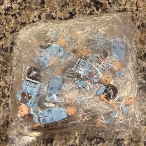 Blue Toy Figures Set